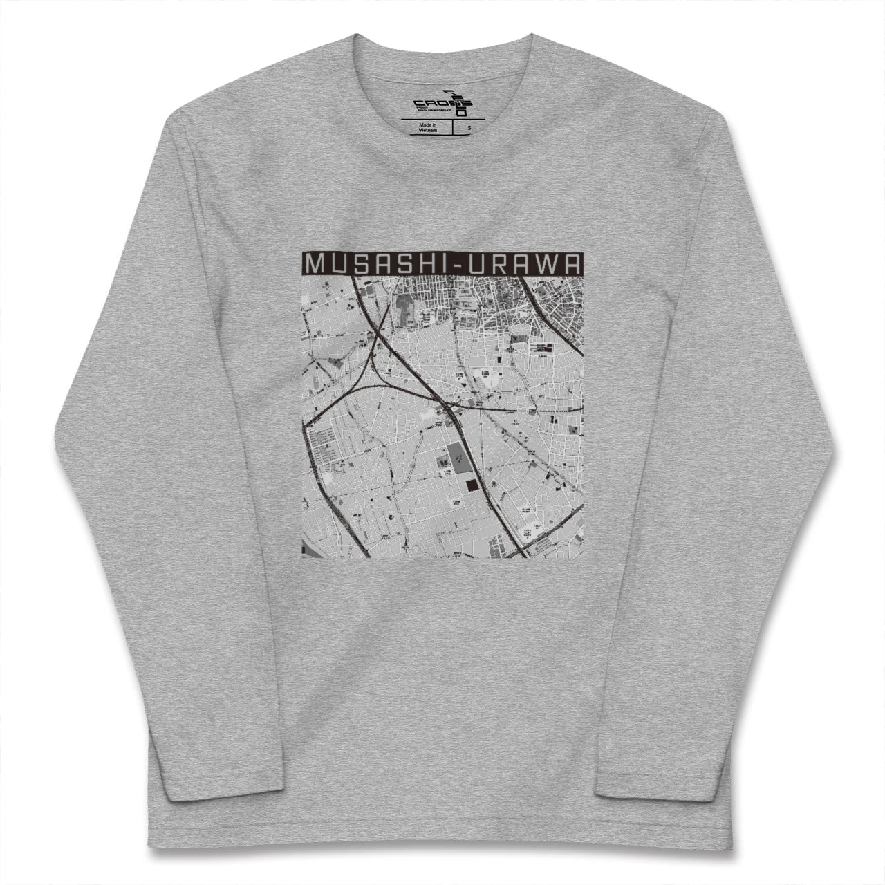 【武蔵浦和(埼玉県)】地図柄ロングスリーブTシャツ