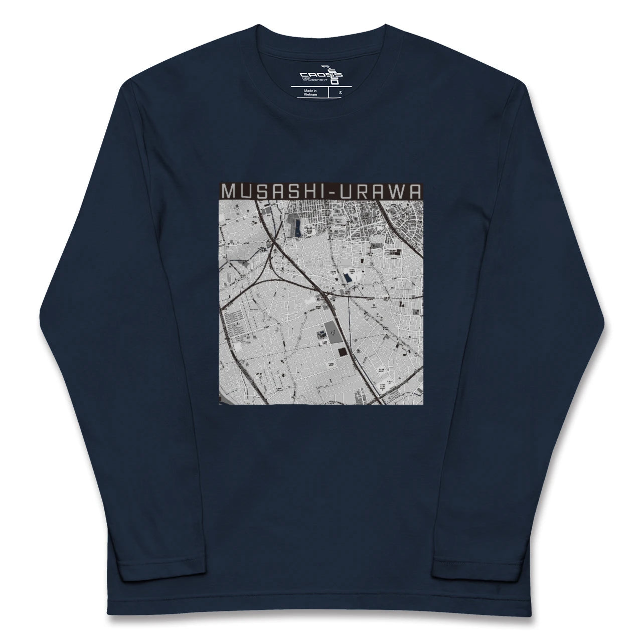 【武蔵浦和(埼玉県)】地図柄ロングスリーブTシャツ