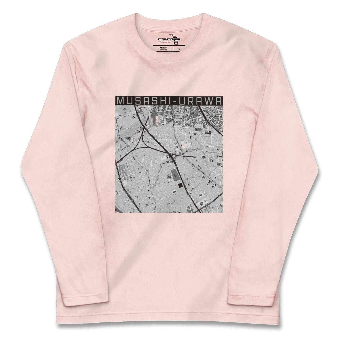 【武蔵浦和(埼玉県)】地図柄ロングスリーブTシャツ