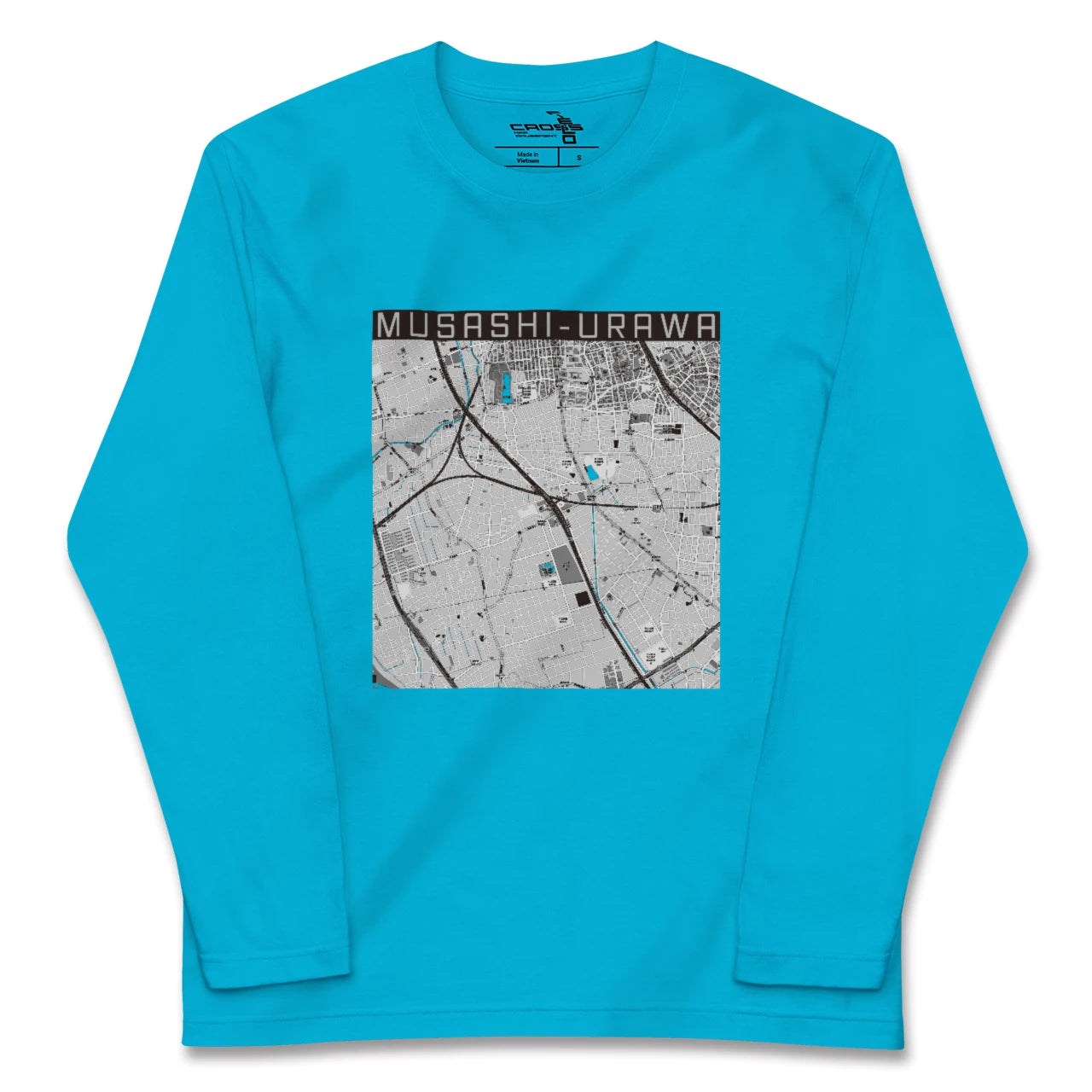 【武蔵浦和(埼玉県)】地図柄ロングスリーブTシャツ