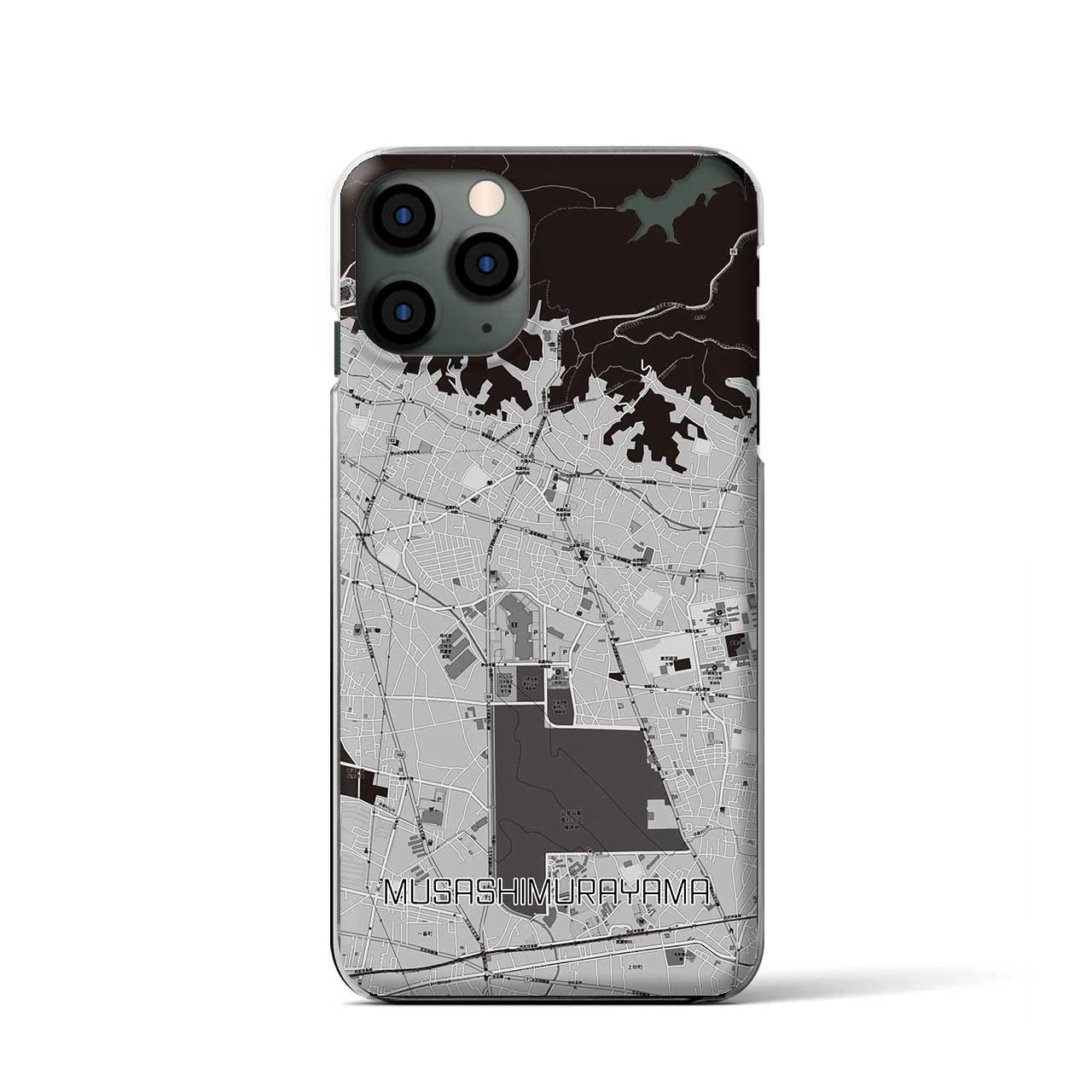 【武蔵村山(東京都)】地図柄iPhoneケース(クリアタイプ)