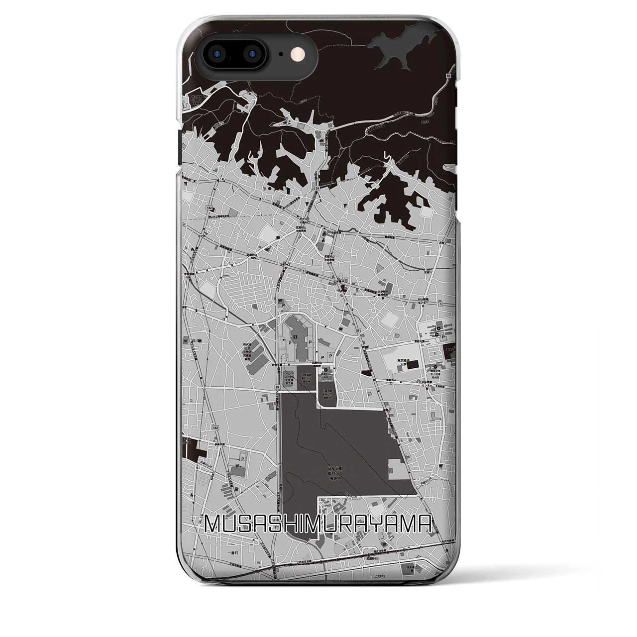 【武蔵村山(東京都)】地図柄iPhoneケース(クリアタイプ)
