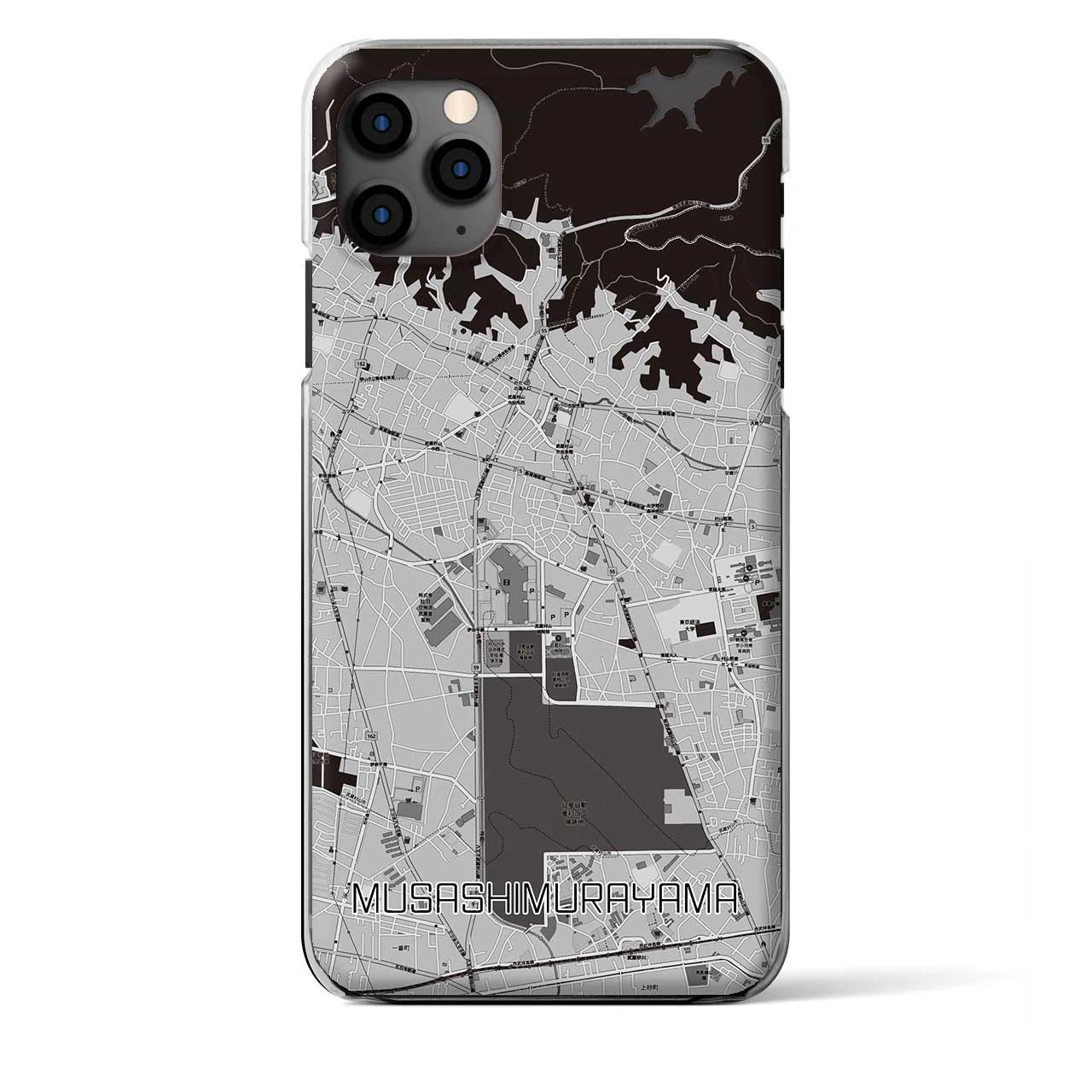 【武蔵村山(東京都)】地図柄iPhoneケース(クリアタイプ)