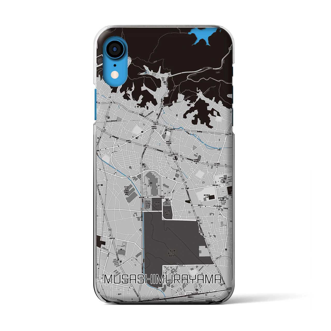 【武蔵村山(東京都)】地図柄iPhoneケース(クリアタイプ)