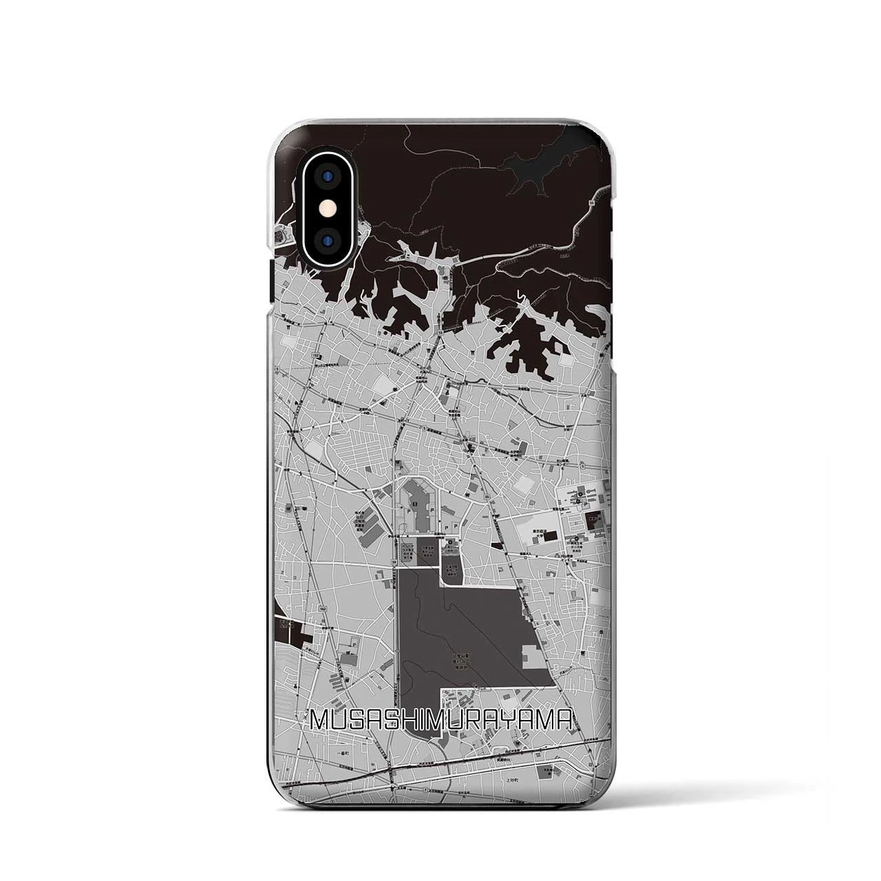 【武蔵村山(東京都)】地図柄iPhoneケース(クリアタイプ)