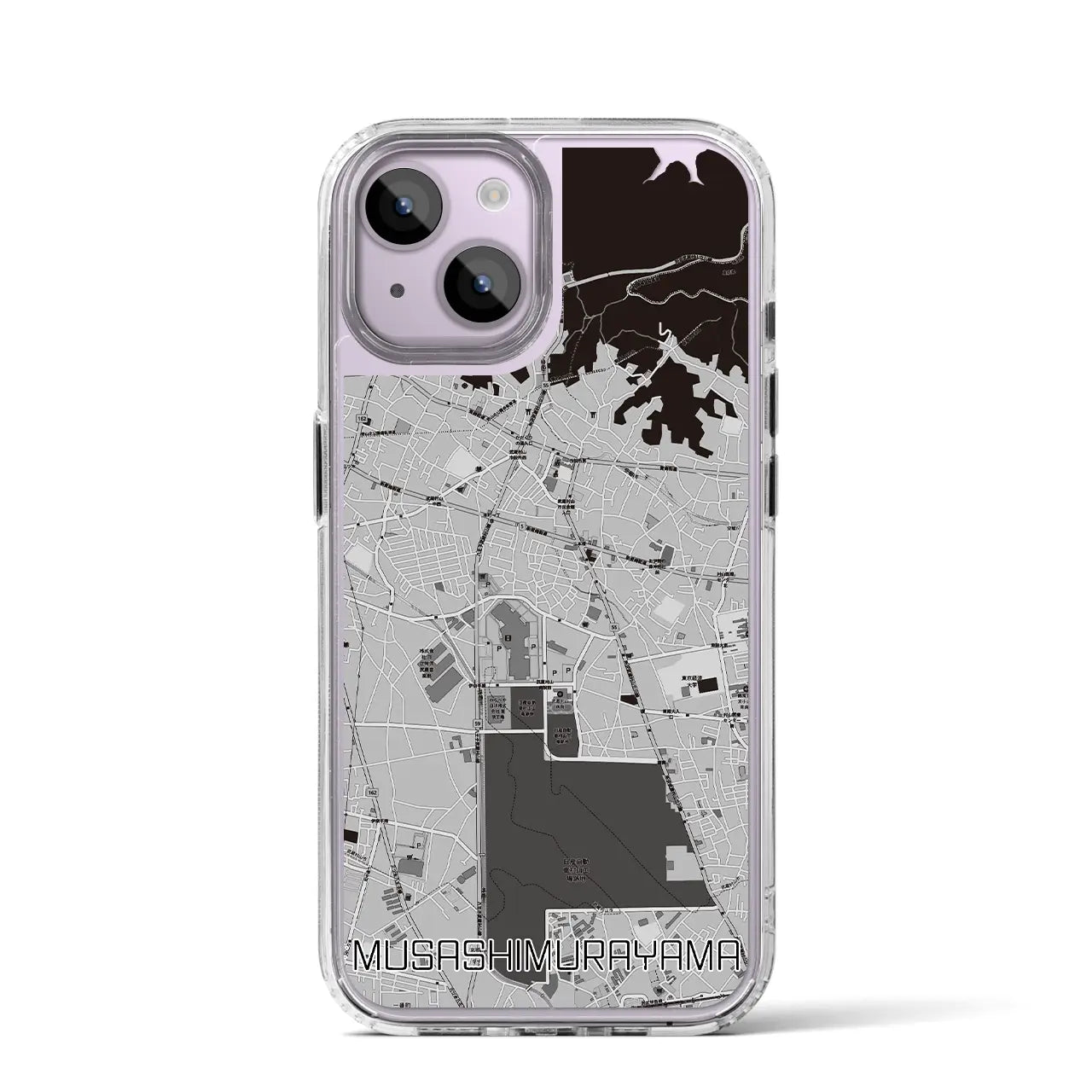 【武蔵村山(東京都)】地図柄iPhoneケース(MagSafeタイプ)