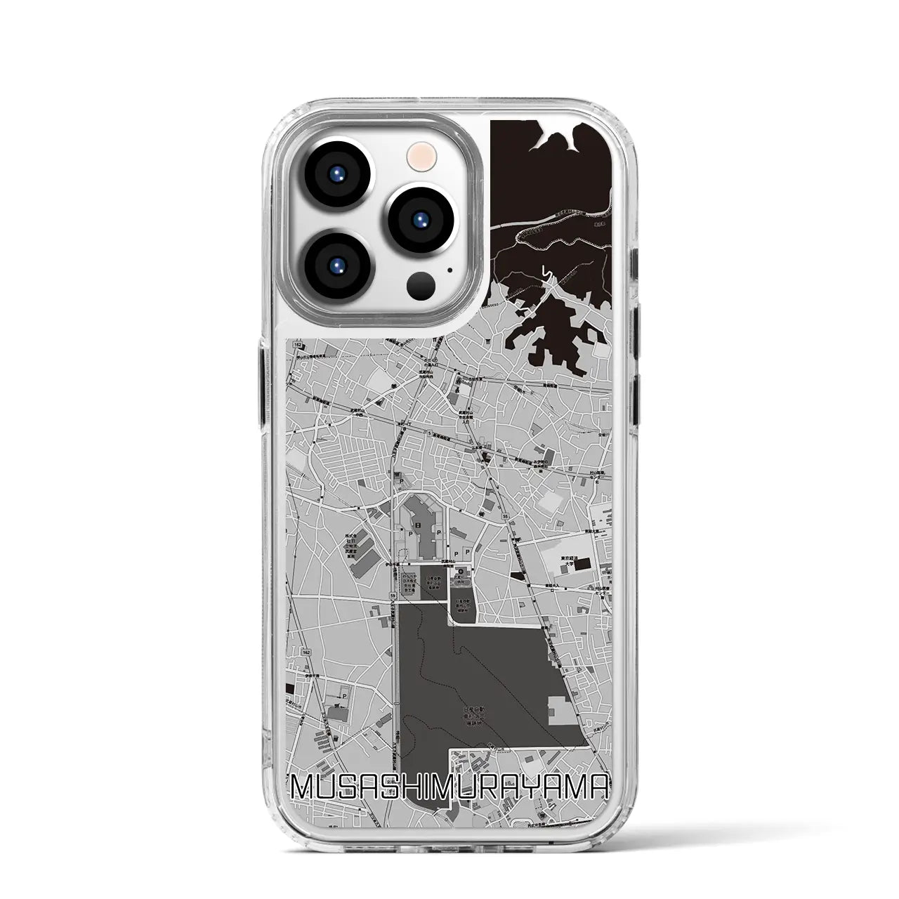 【武蔵村山(東京都)】地図柄iPhoneケース(MagSafeタイプ)