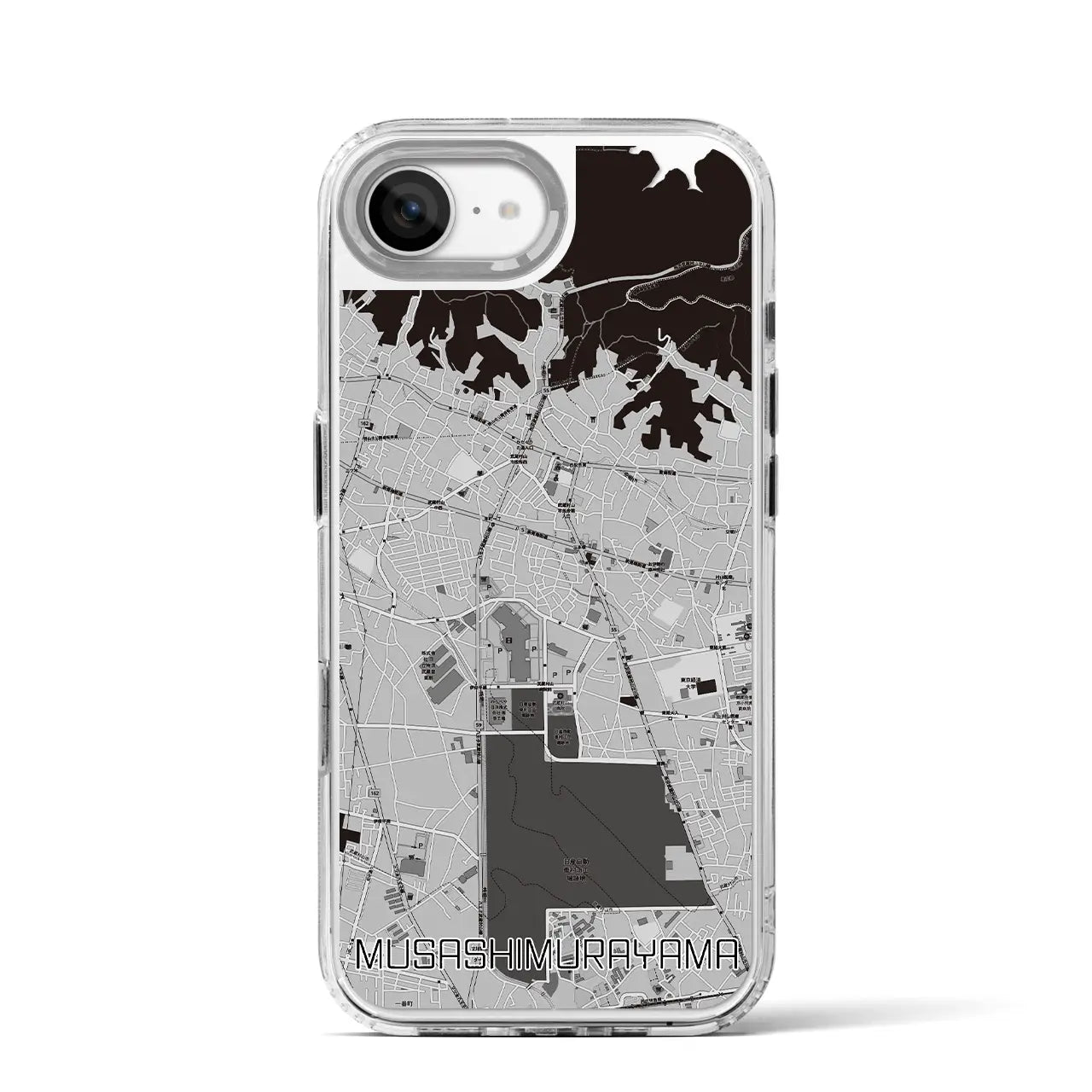 【武蔵村山(東京都)】地図柄iPhoneケース(MagSafeタイプ)
