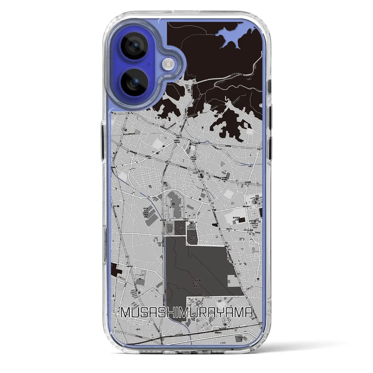 【武蔵村山(東京都)】地図柄iPhoneケース(MagSafeタイプ)