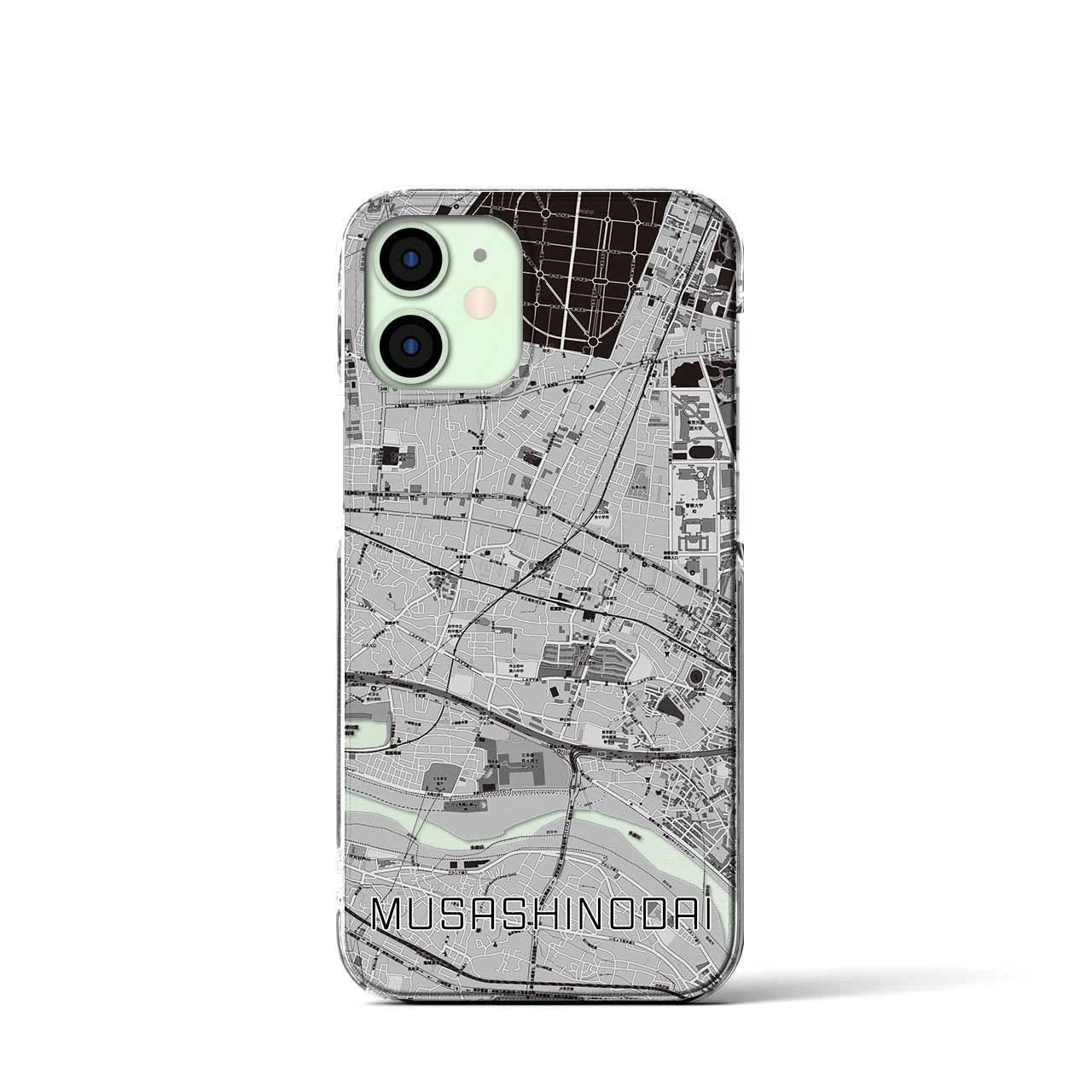 【武蔵野台(東京都)】地図柄iPhoneケース(クリアタイプ)