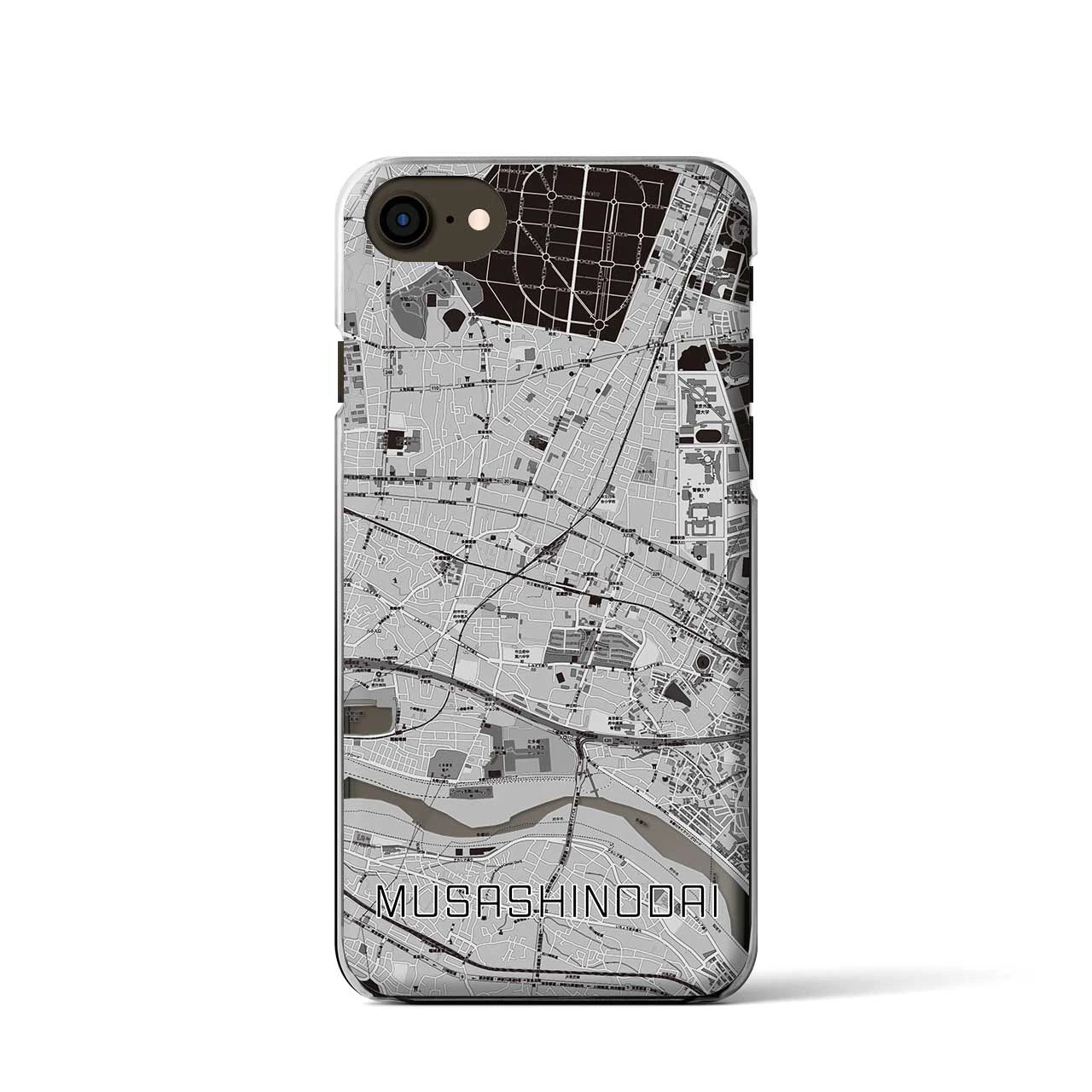 【武蔵野台(東京都)】地図柄iPhoneケース(クリアタイプ)