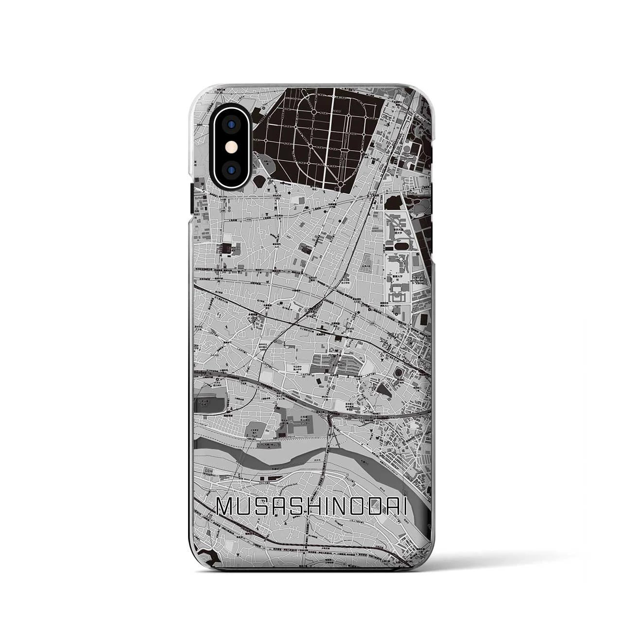 【武蔵野台(東京都)】地図柄iPhoneケース(クリアタイプ)