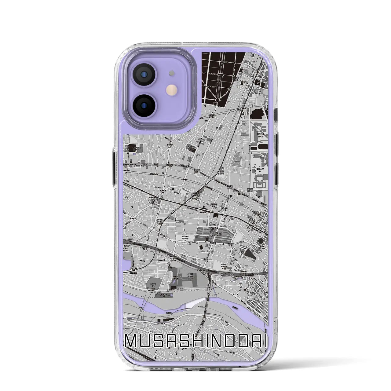 【武蔵野台(東京都)】地図柄iPhoneケース(MagSafeタイプ)