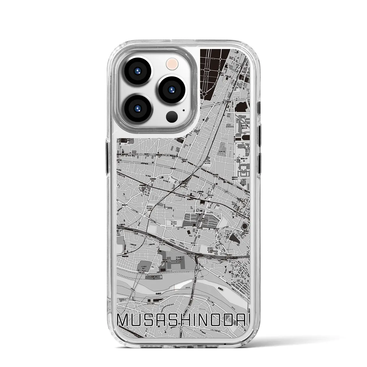 【武蔵野台(東京都)】地図柄iPhoneケース(MagSafeタイプ)