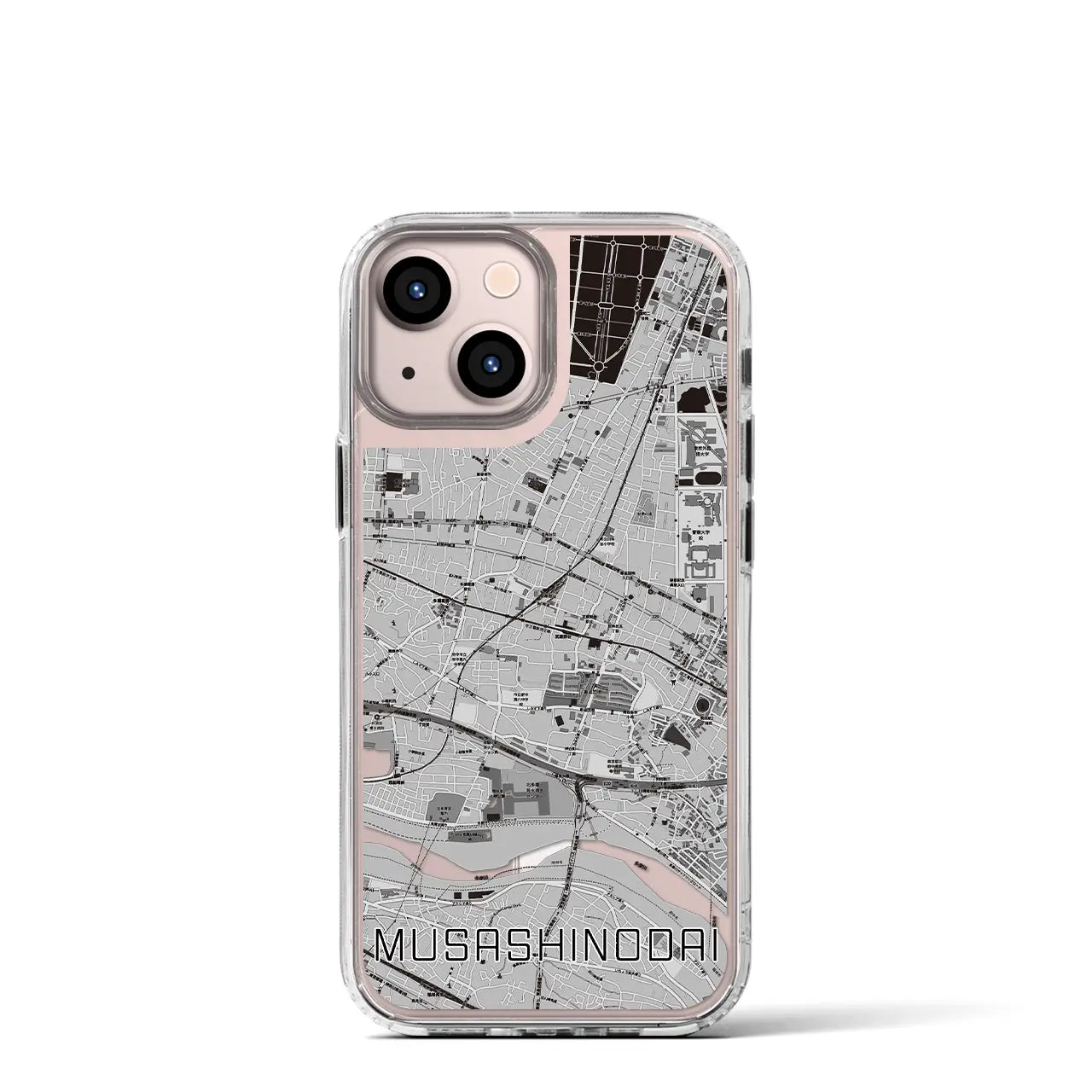 【武蔵野台(東京都)】地図柄iPhoneケース(MagSafeタイプ)