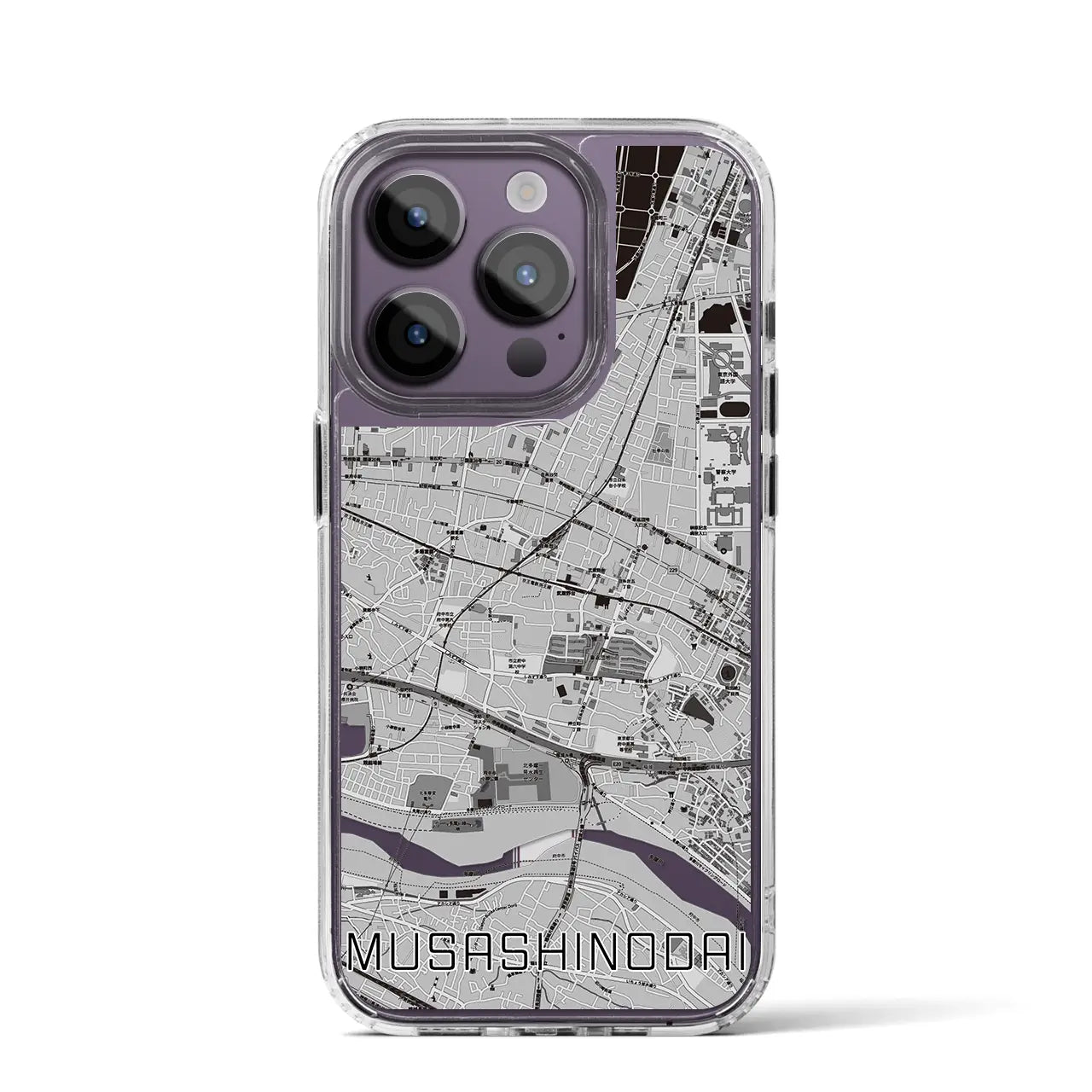 【武蔵野台(東京都)】地図柄iPhoneケース(MagSafeタイプ)