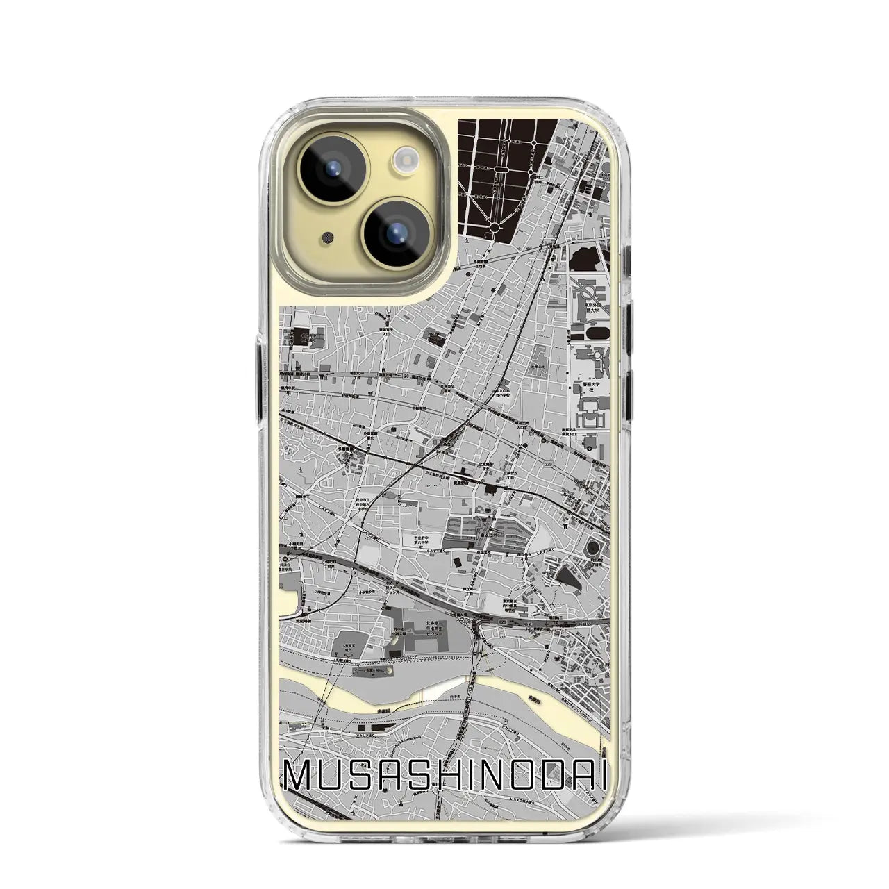 【武蔵野台(東京都)】地図柄iPhoneケース(MagSafeタイプ)