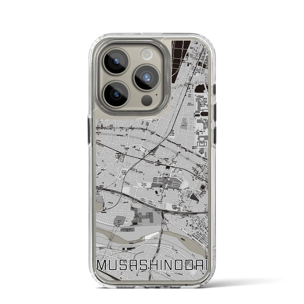【武蔵野台(東京都)】地図柄iPhoneケース(MagSafeタイプ)
