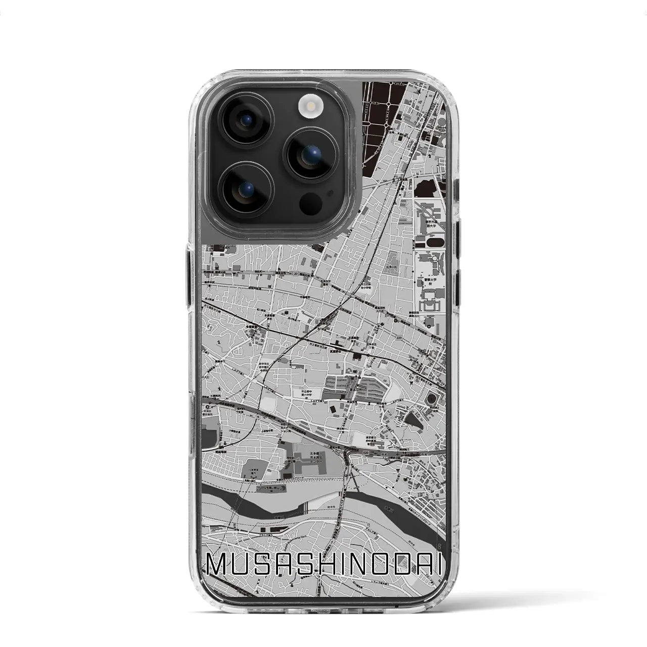 【武蔵野台(東京都)】地図柄iPhoneケース(MagSafeタイプ)