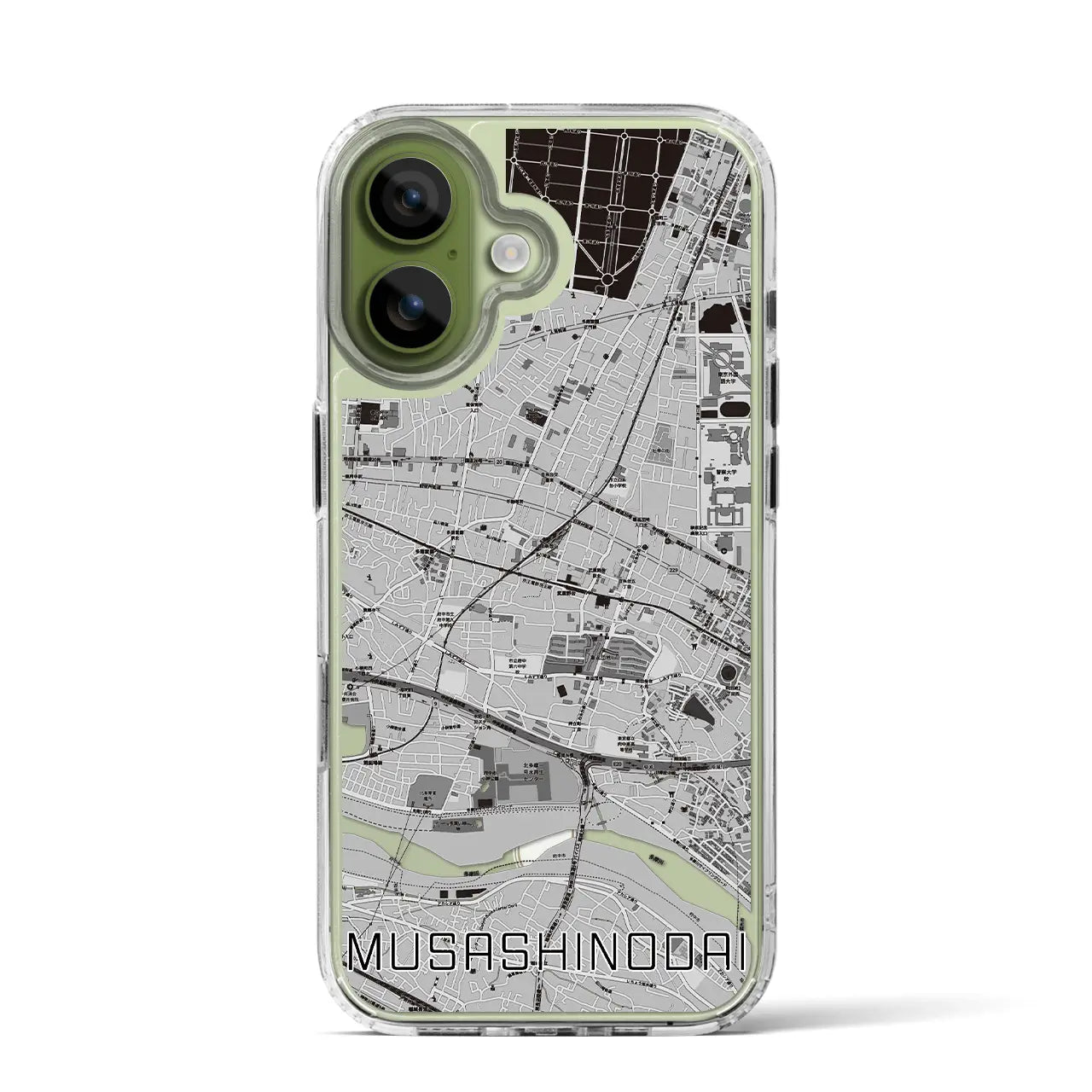 【武蔵野台(東京都)】地図柄iPhoneケース(MagSafeタイプ)