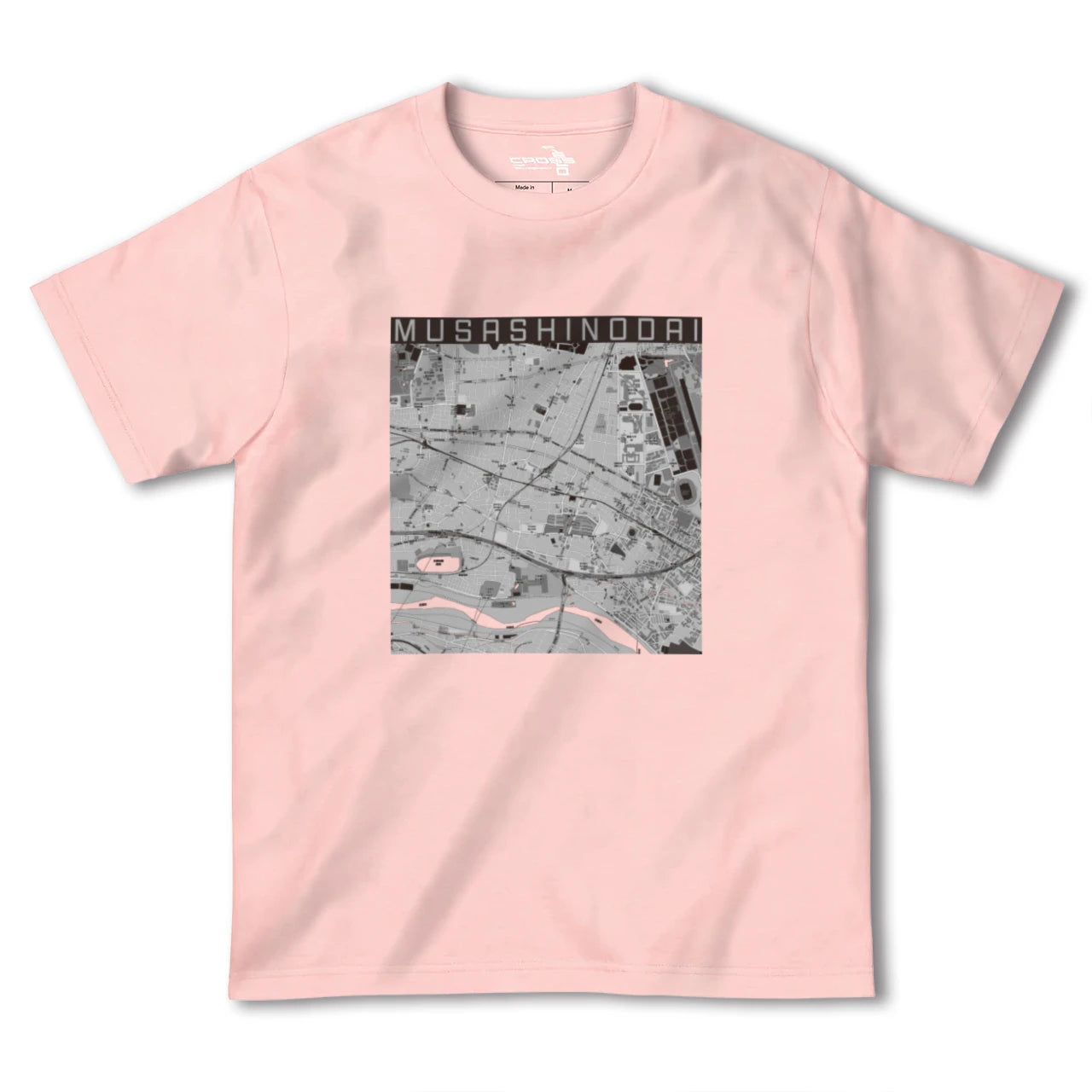 【武蔵野台(東京都)】地図柄ヘビーウェイトTシャツ