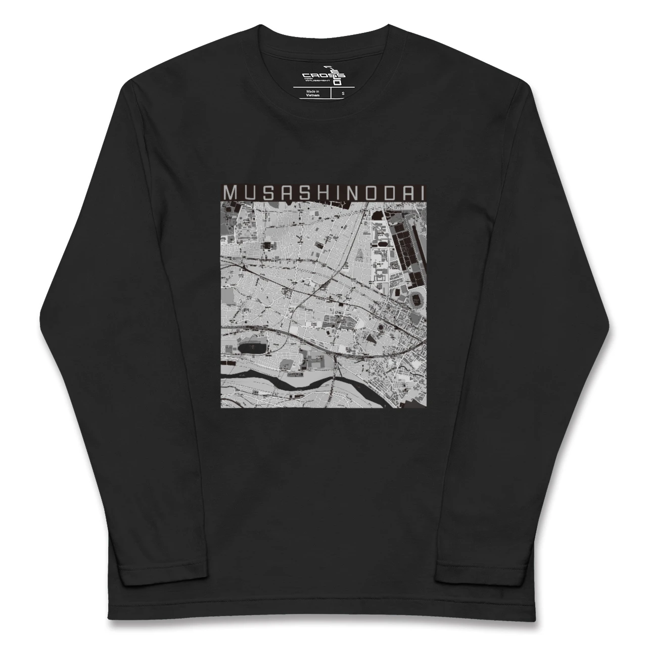 【武蔵野台(東京都)】地図柄ロングスリーブTシャツ