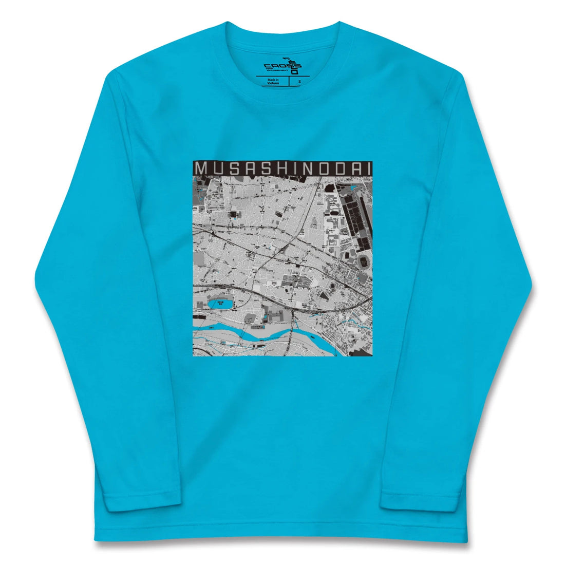 【武蔵野台(東京都)】地図柄ロングスリーブTシャツ