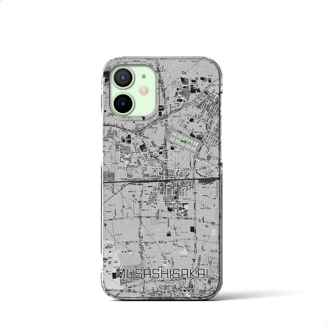 【武蔵境2(東京都)】地図柄iPhoneケース(クリアタイプ)