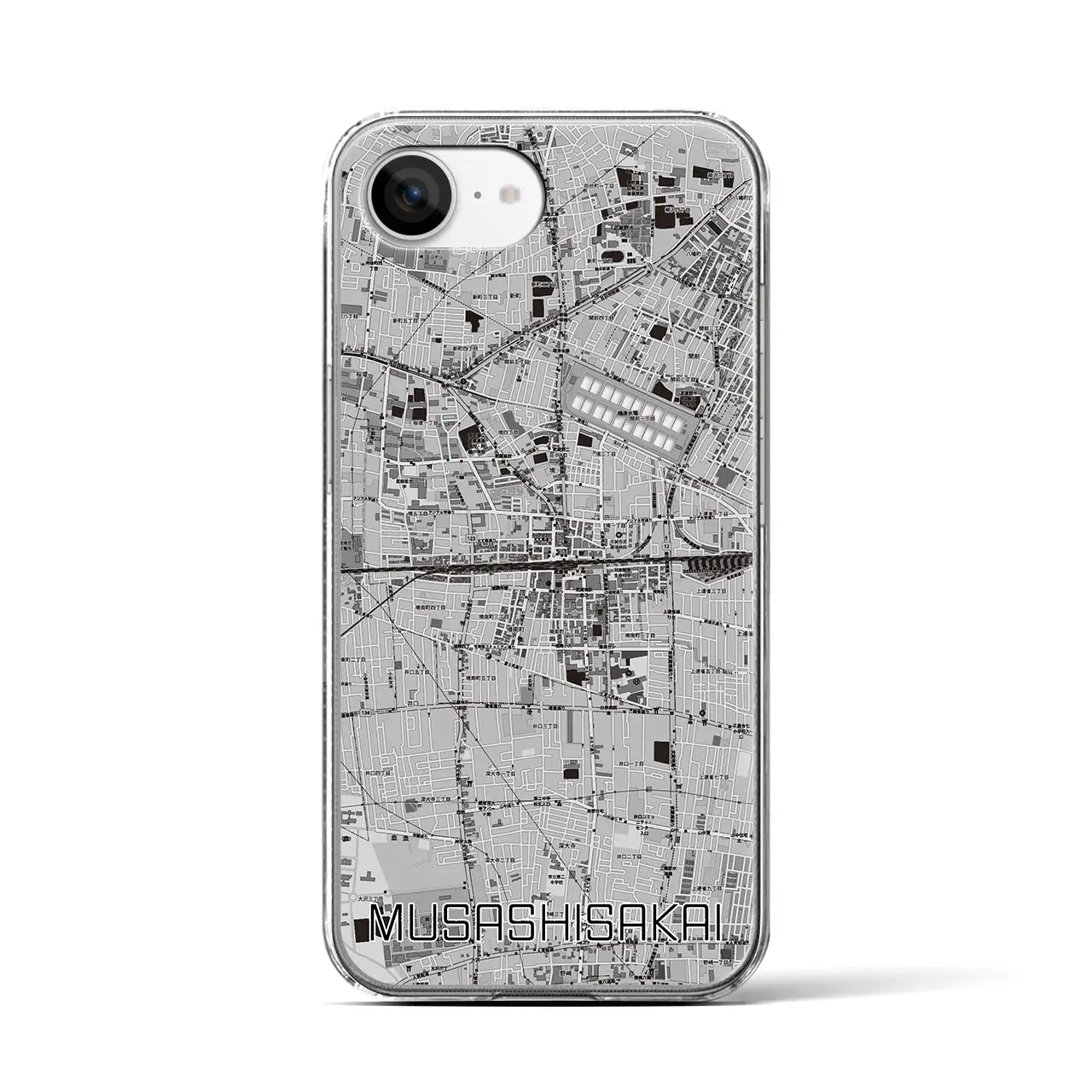 【武蔵境2(東京都)】地図柄iPhoneケース(クリアタイプ)