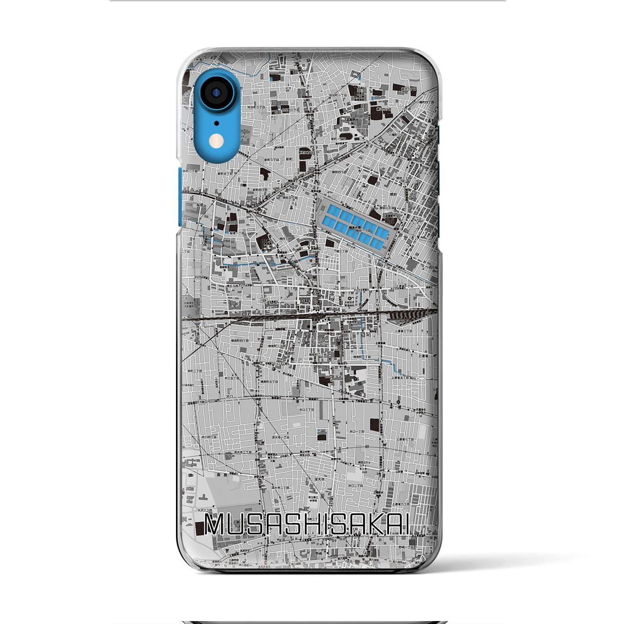 【武蔵境2(東京都)】地図柄iPhoneケース(クリアタイプ)