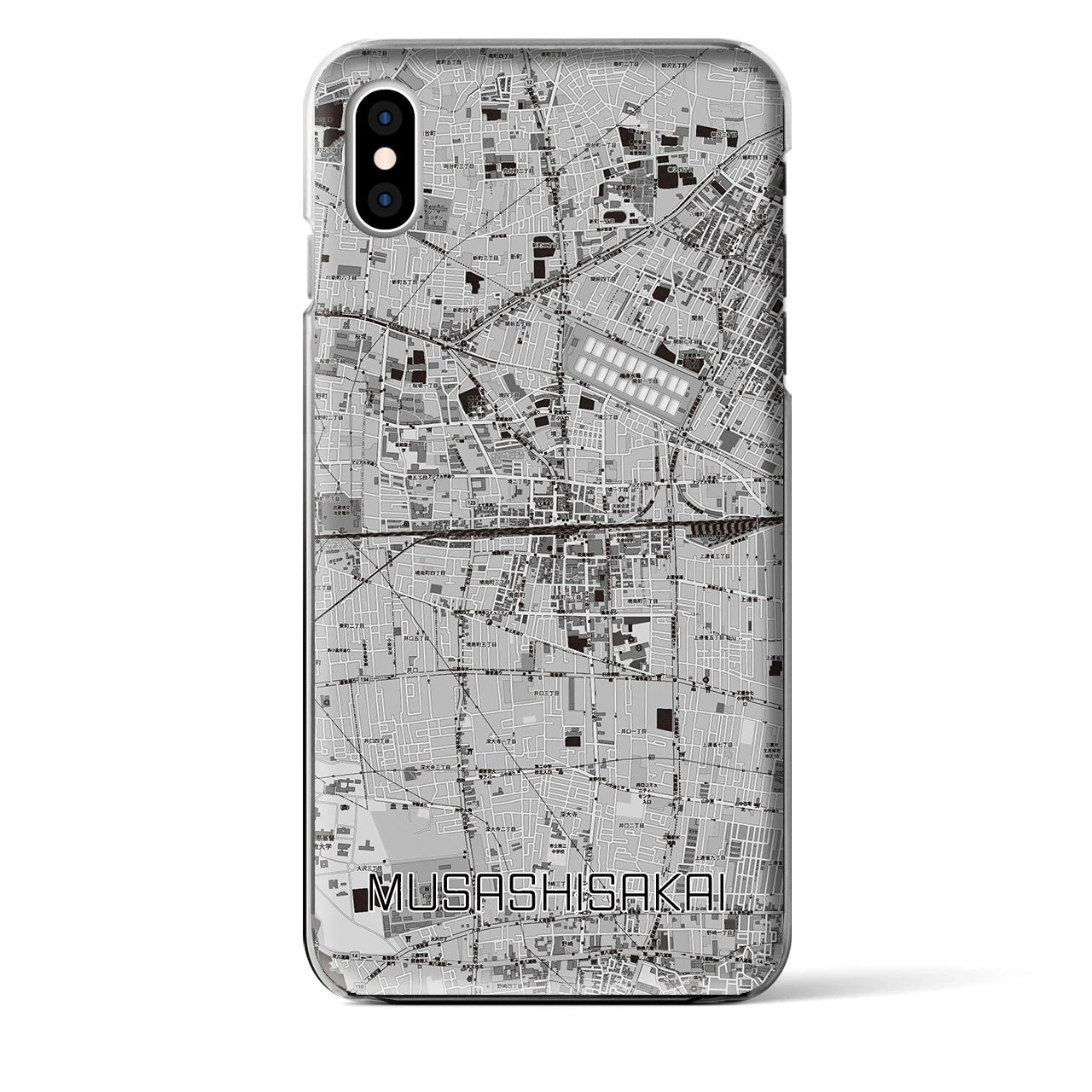 【武蔵境2(東京都)】地図柄iPhoneケース(クリアタイプ)