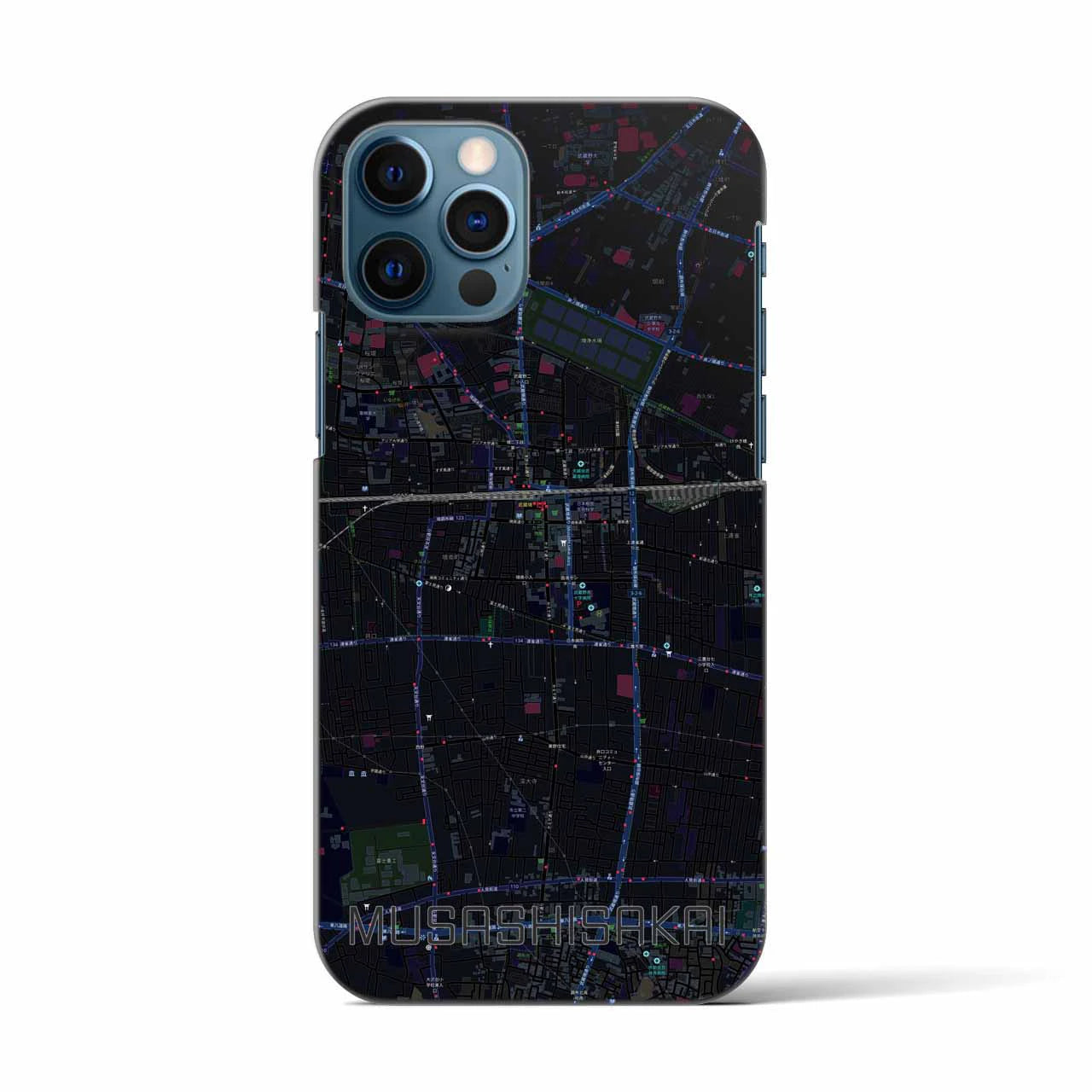 【武蔵境(東京都)】地図柄iPhoneケース(バックカバータイプ)