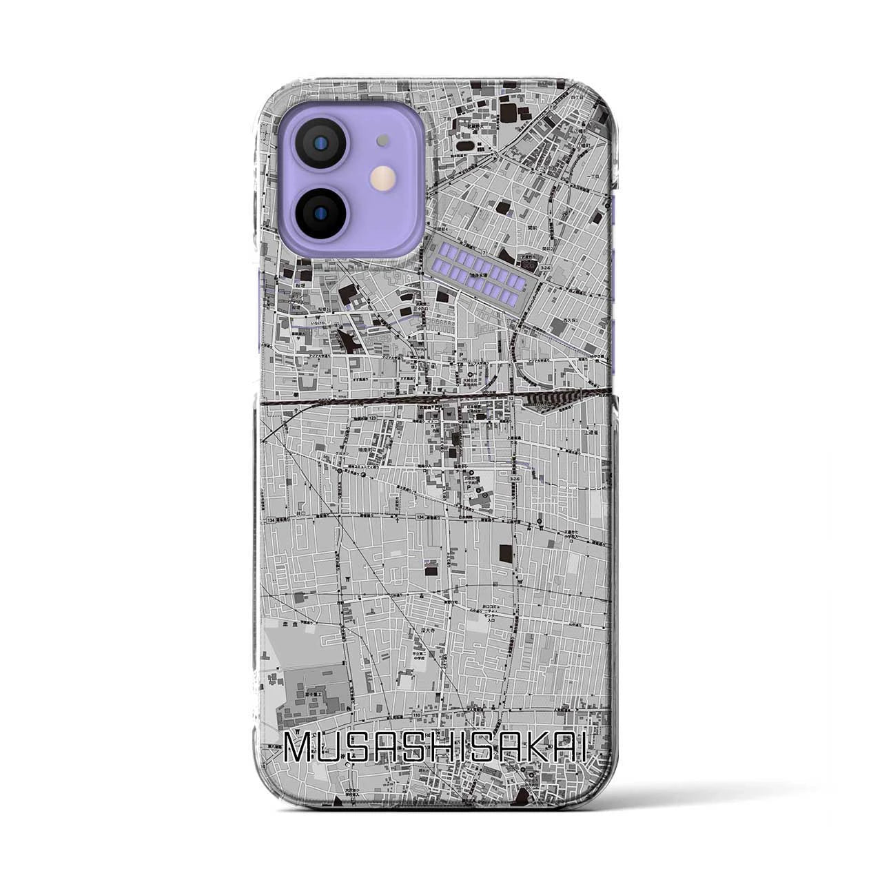 【武蔵境(東京都)】地図柄iPhoneケース(クリアタイプ)
