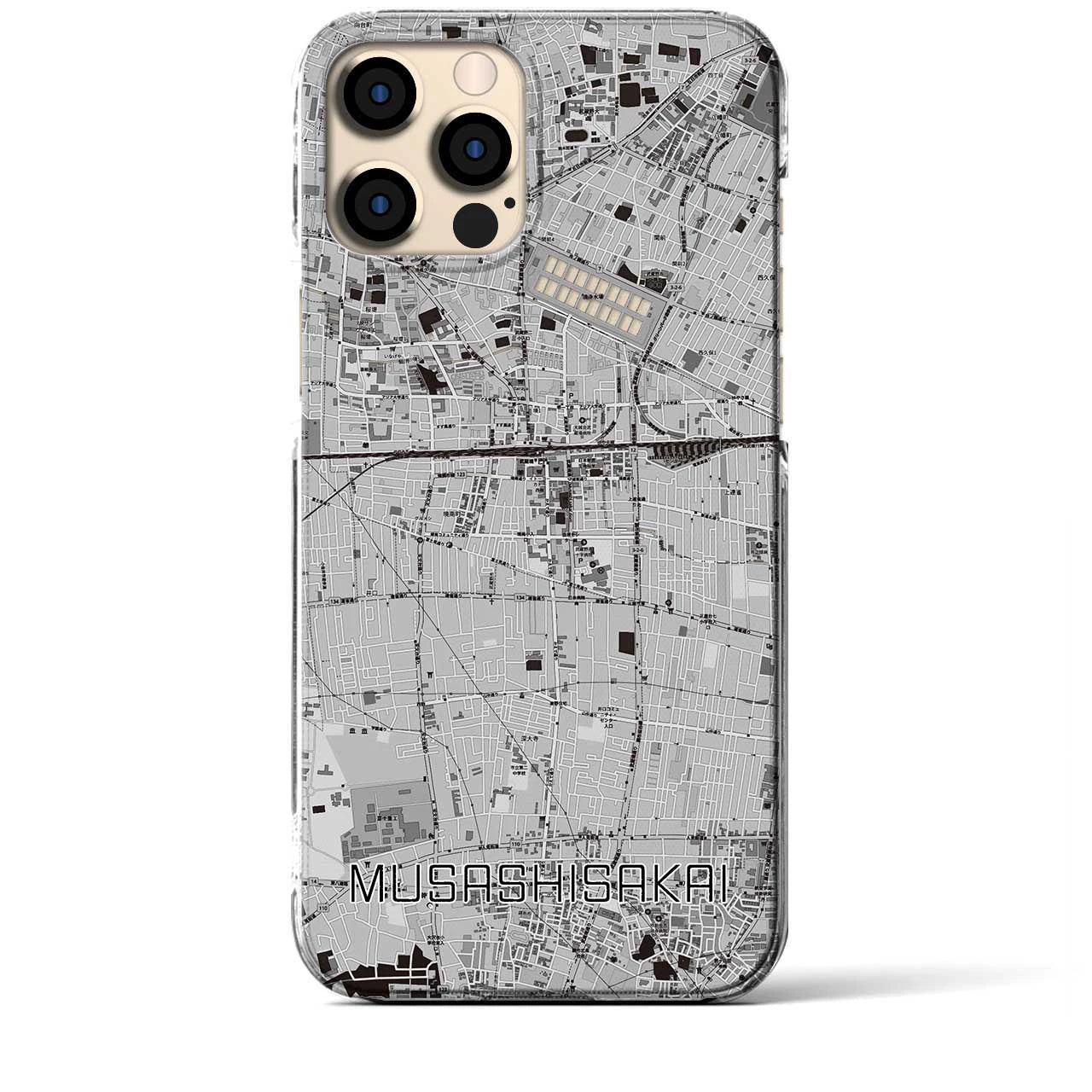 【武蔵境(東京都)】地図柄iPhoneケース(クリアタイプ)