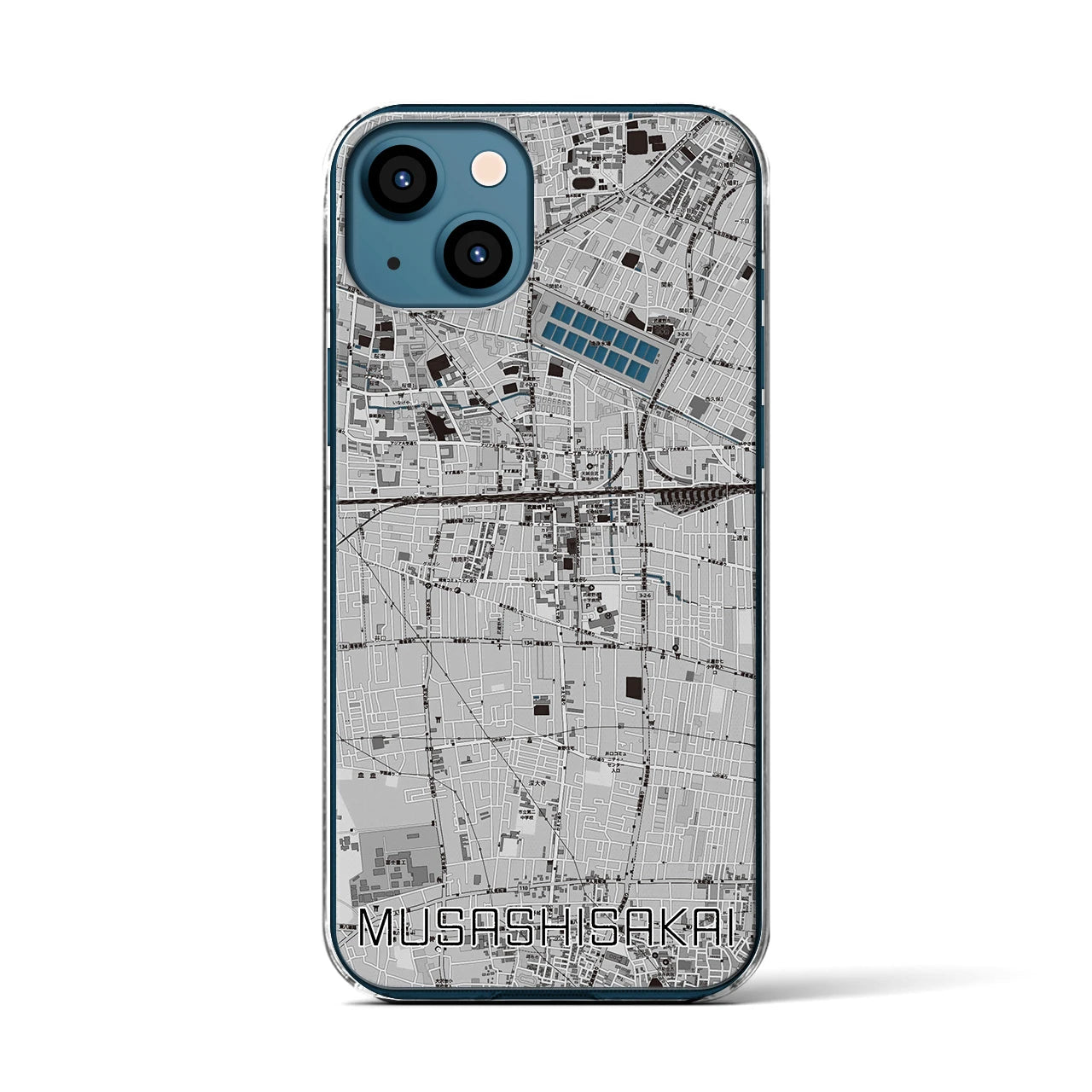 【武蔵境(東京都)】地図柄iPhoneケース(クリアタイプ)