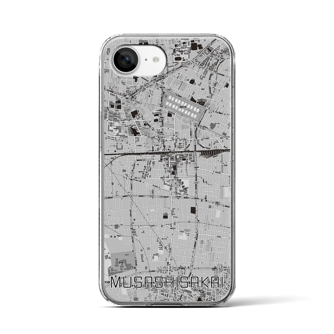 【武蔵境(東京都)】地図柄iPhoneケース(クリアタイプ)