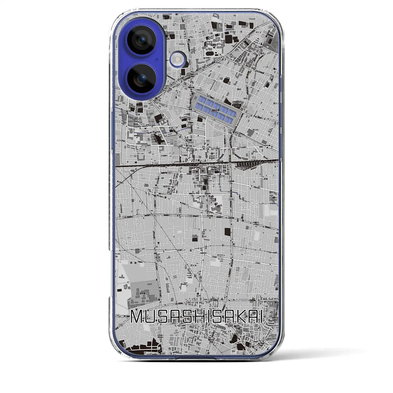 【武蔵境(東京都)】地図柄iPhoneケース(クリアタイプ)