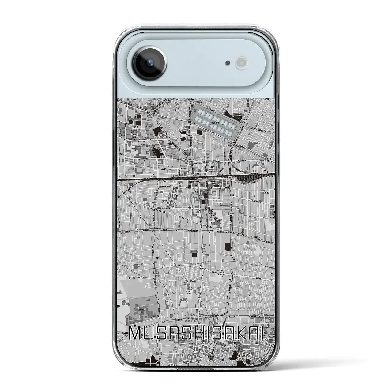 【武蔵境(東京都)】地図柄iPhoneケース(クリアタイプ)