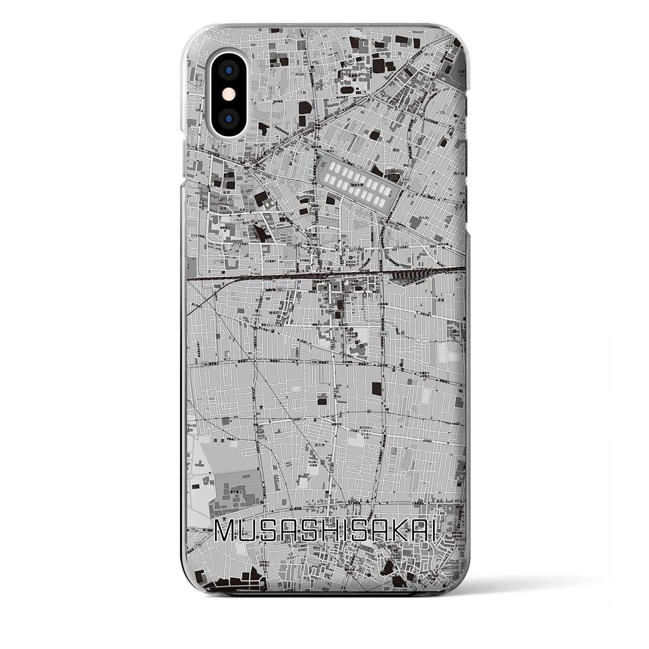 【武蔵境(東京都)】地図柄iPhoneケース(クリアタイプ)