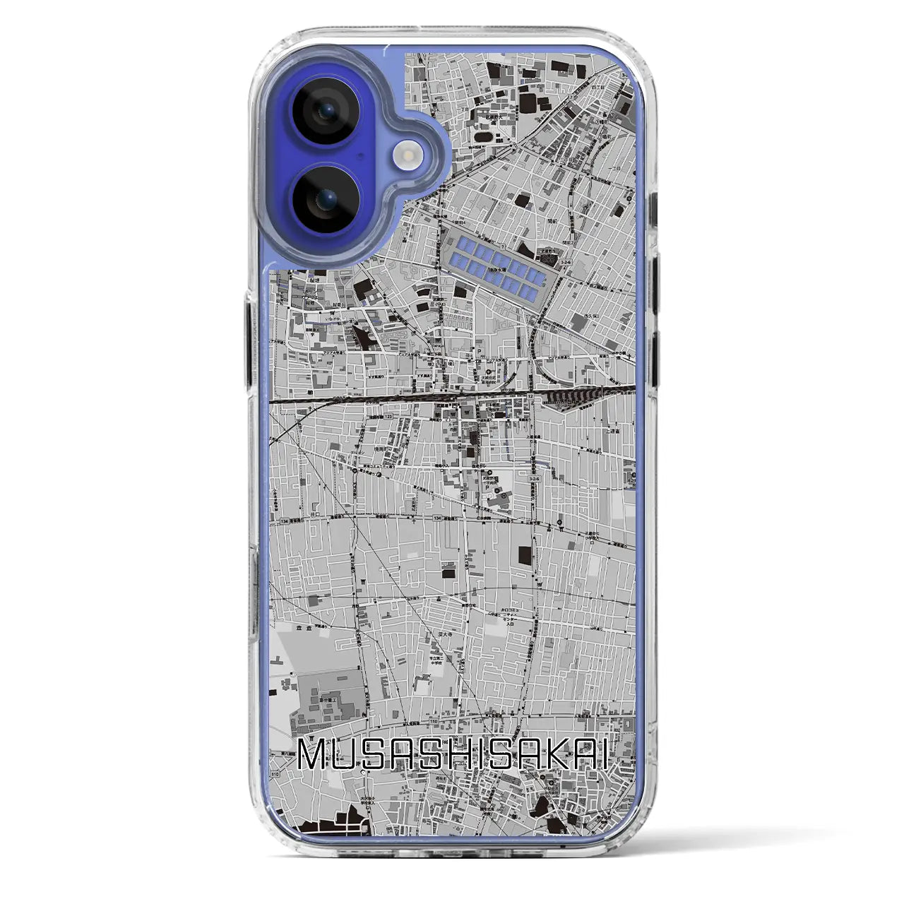【武蔵境(東京都)】地図柄iPhoneケース(MagSafeタイプ)