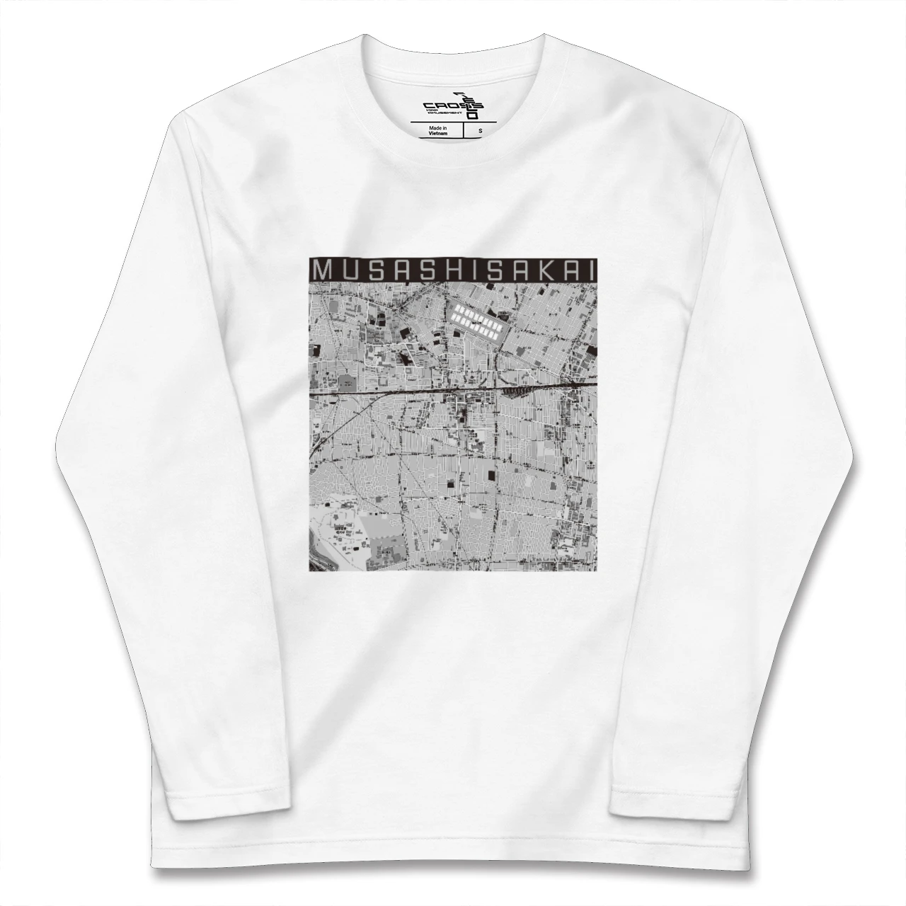 【武蔵境(東京都)】地図柄ロングスリーブTシャツ