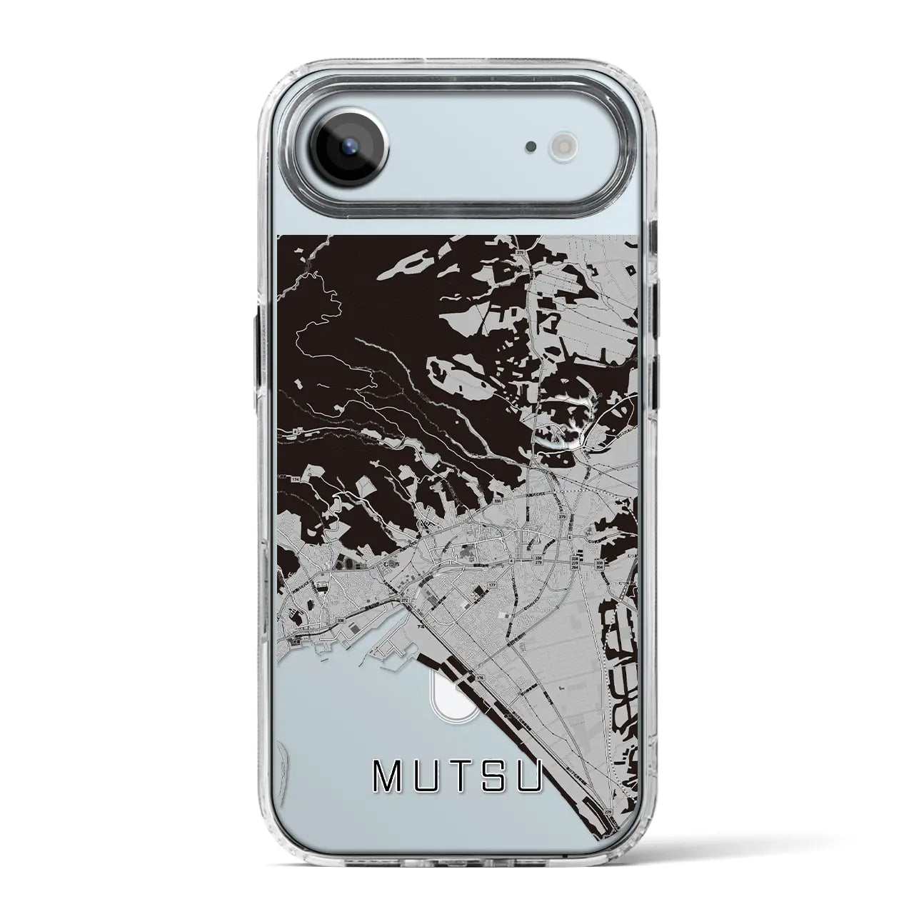 【むつ(青森県)】地図柄iPhoneケース(MagSafeタイプ)