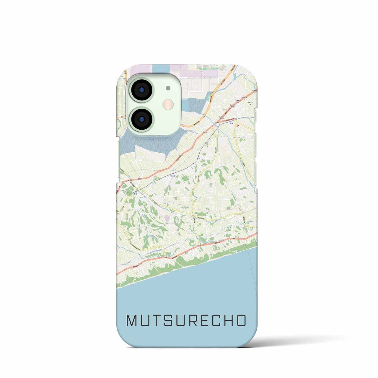 【六連町(愛知県)】地図柄iPhoneケース(バックカバータイプ)