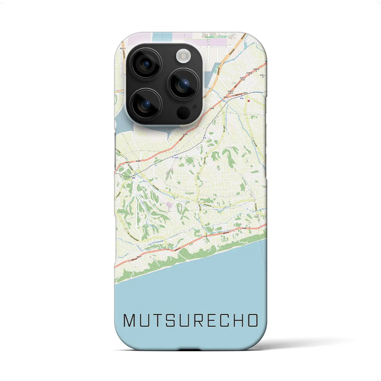 【六連町(愛知県)】地図柄iPhoneケース(バックカバータイプ)