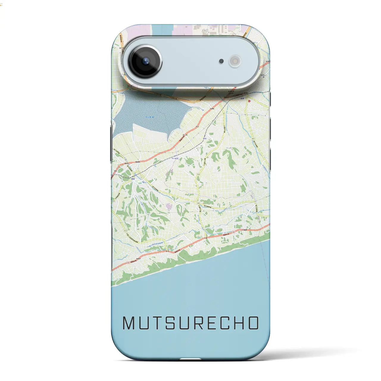 【六連町(愛知県)】地図柄iPhoneケース(バックカバータイプ)ナチュラル・iPhone 17 Pro Max 用