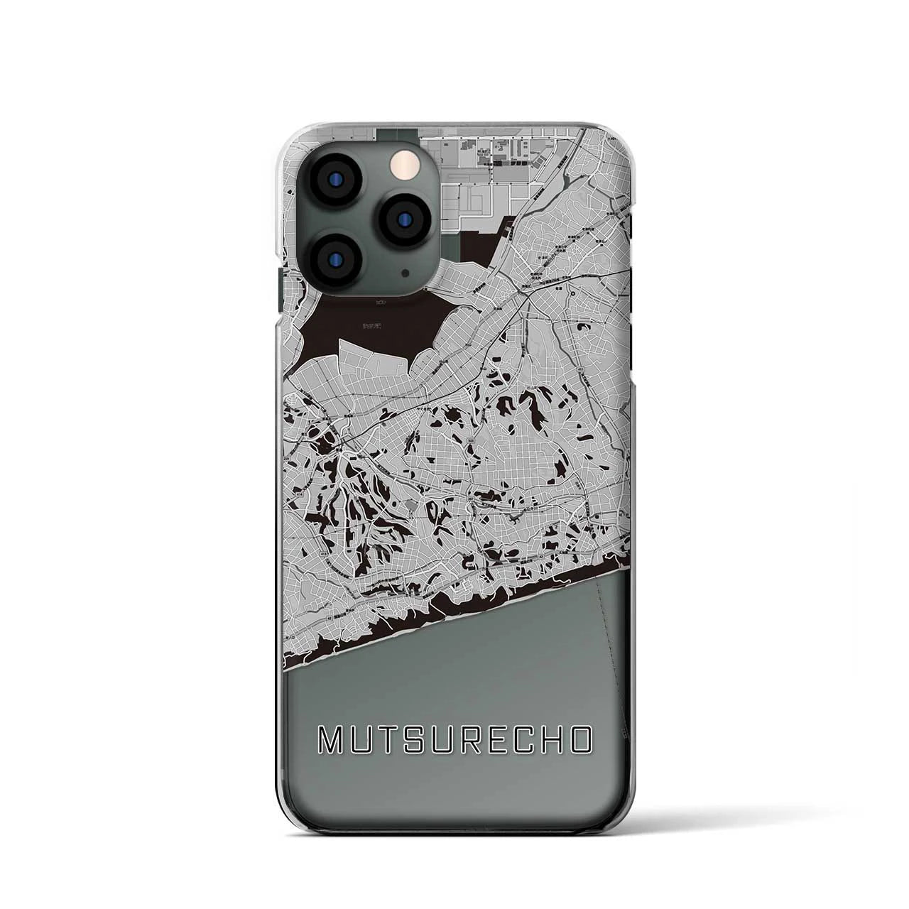 【六連町(愛知県)】地図柄iPhoneケース(クリアタイプ)