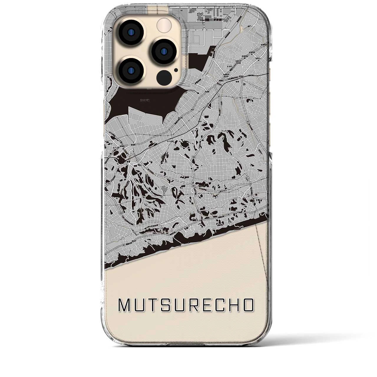 【六連町(愛知県)】地図柄iPhoneケース(クリアタイプ)