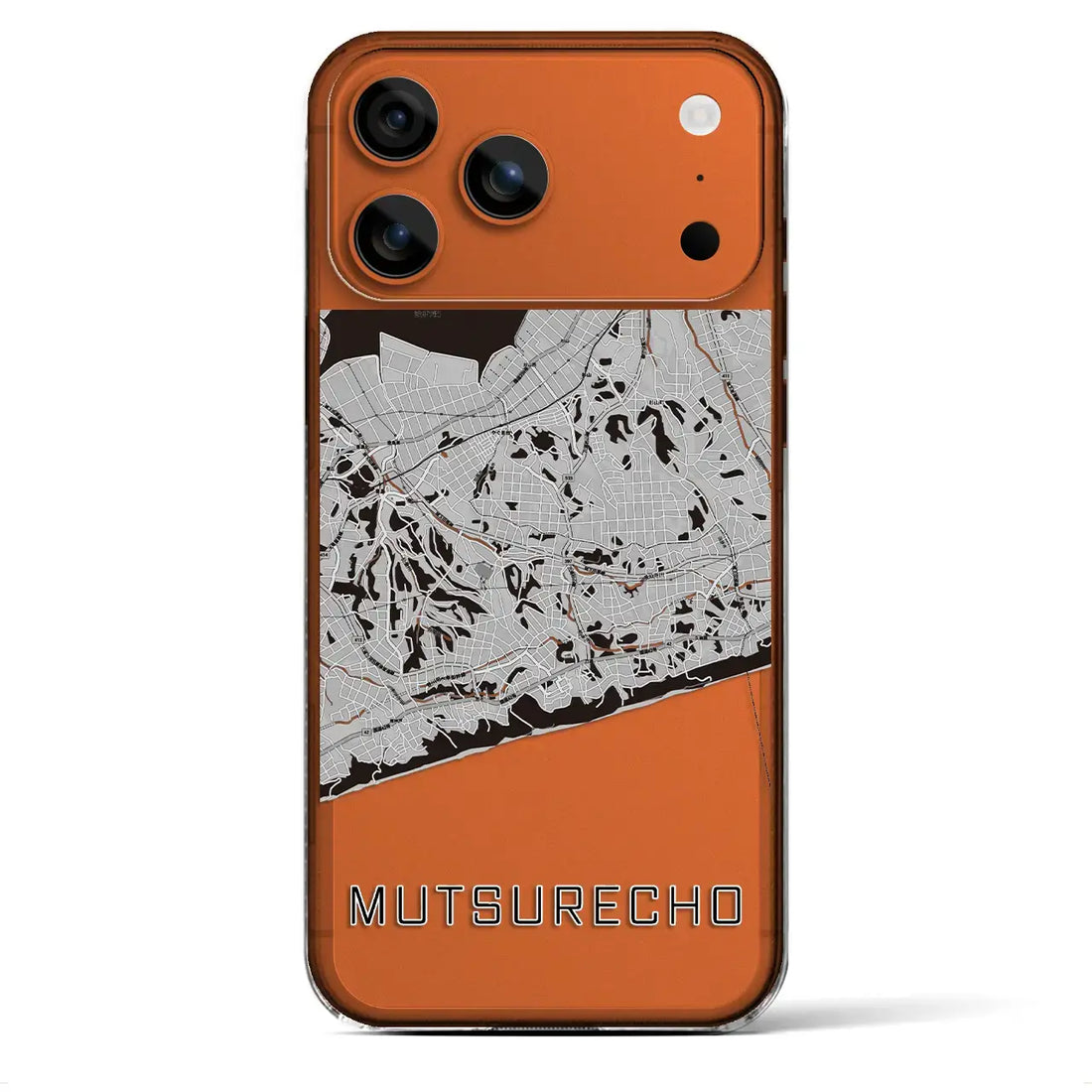 【六連町(愛知県)】地図柄iPhoneケース(クリアタイプ)