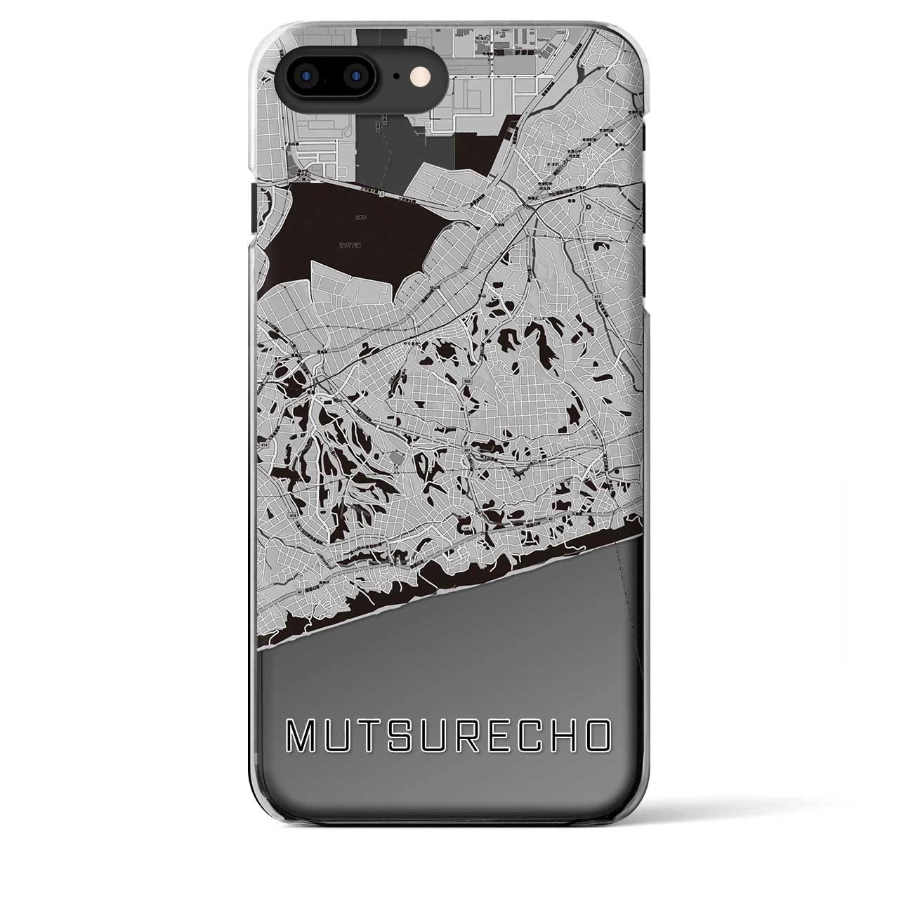 【六連町(愛知県)】地図柄iPhoneケース(クリアタイプ)