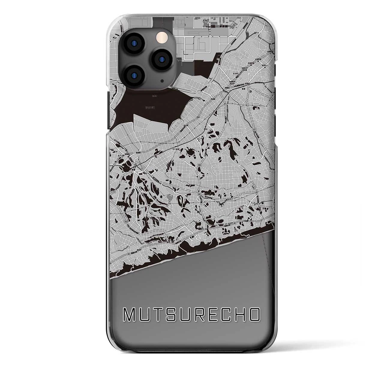 【六連町(愛知県)】地図柄iPhoneケース(クリアタイプ)